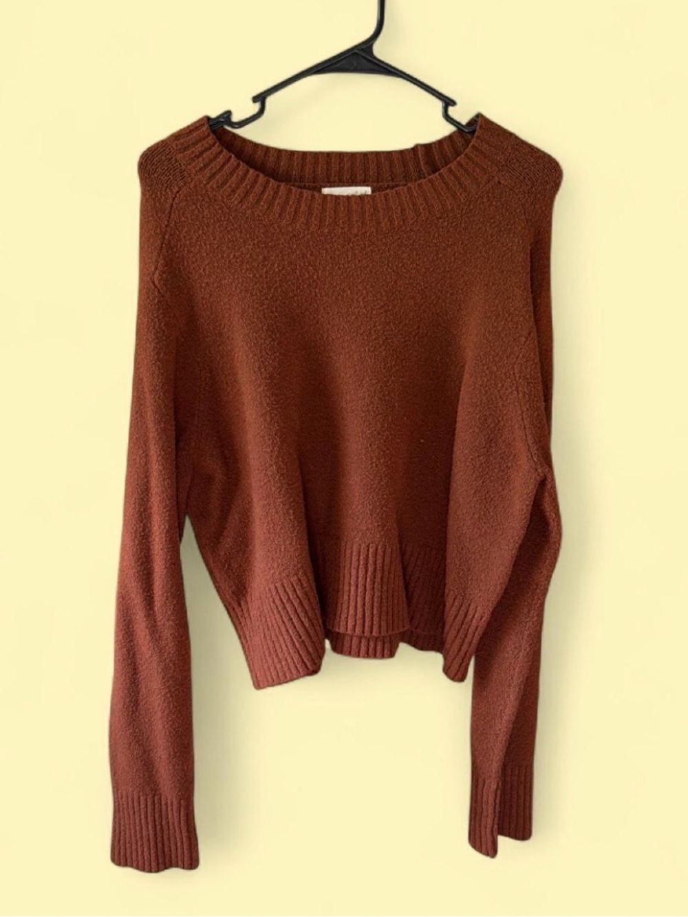 Universal Thread Women's Scoopneck Sweater in Rust Brown